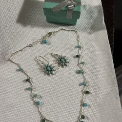 Silver Necklace And Earrings Set All For 40