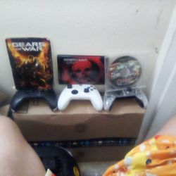 Xbox One Controllers And Two Games