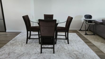 5-Piece Dining Set – Brown