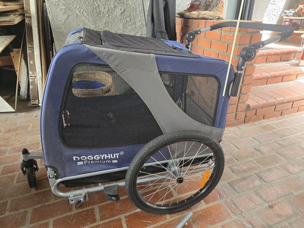 Doggyhut XL Pet Bike Trailer Stroller for Large Sized Dog or Multiple Small Dogs