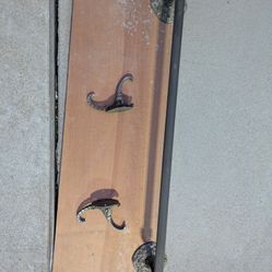 Vintage Towel Rack With Hooks