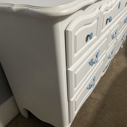 Dresser With Blue Enamel Handles