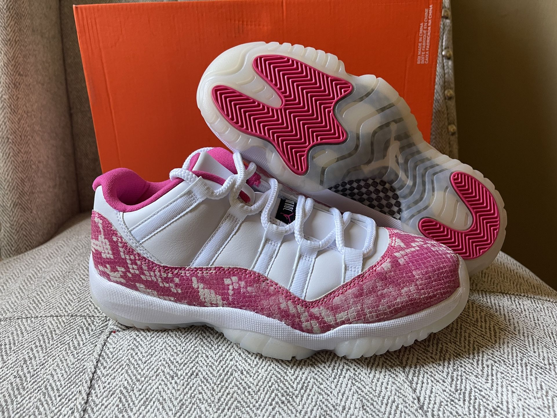 Women's Air Jordan 11 Low “pink Snakeskin”