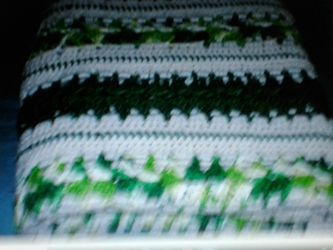 Handmade knit blanket
