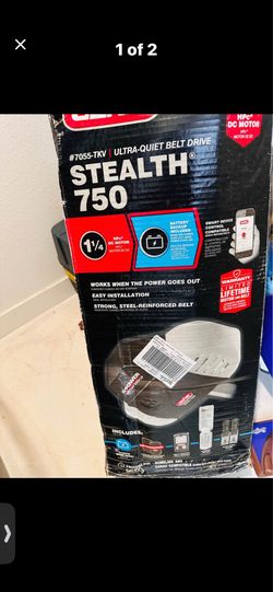 Genie Stealth 750 Garage Door Opener new and sealed.  Abridor de Puerta de Garaje Genie Stealth 750.