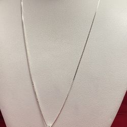 Sterling Silver 925 Box Necklace 