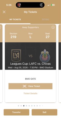 Chivas vs LAFC August 5th 2 tickets available