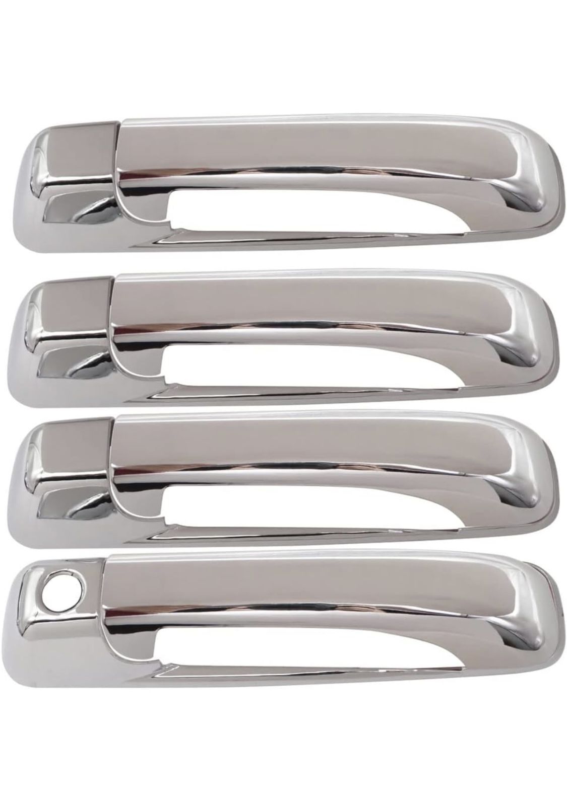 4pcs Chrome Side Door Handle Exterior Covers Trim Set Compatible with Dodge Ram 1 3 2010 2011 2012 2013 2014 2015 2016 2017 2018