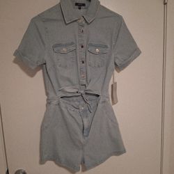Blue Jean Romper/Jumpsuit NEED GONE!