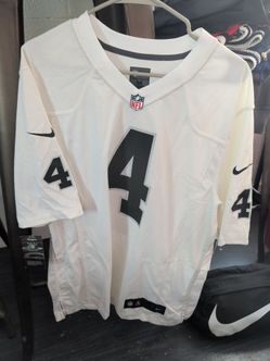 Nike David Carr Raiders White Jersey Med New