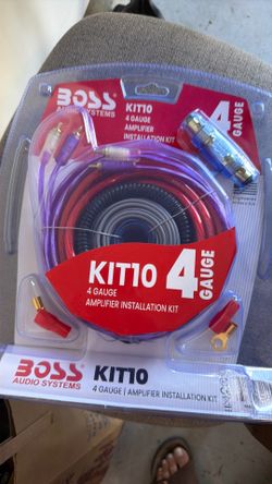 BOSS Audio Systems KIT10 4 Gauge Amplifier Installation Wiring Kit - A Car Helps You Make Connections and Brings Power to Your Radio, Subwoofers Speak