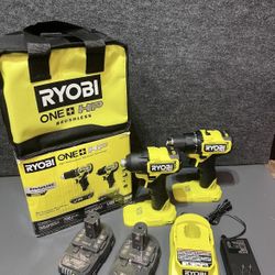 RYOBI ONE+ HP 18V Brushless Cordless Compact 1/2 in. Drill and Impact Driver Kit
