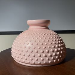 Vintage Pink Glass Hobnail Lamp Shade