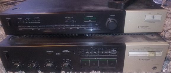 Vintage Pioneer Hi-fi Stereo Amp And Tuner Sa730 Tx530