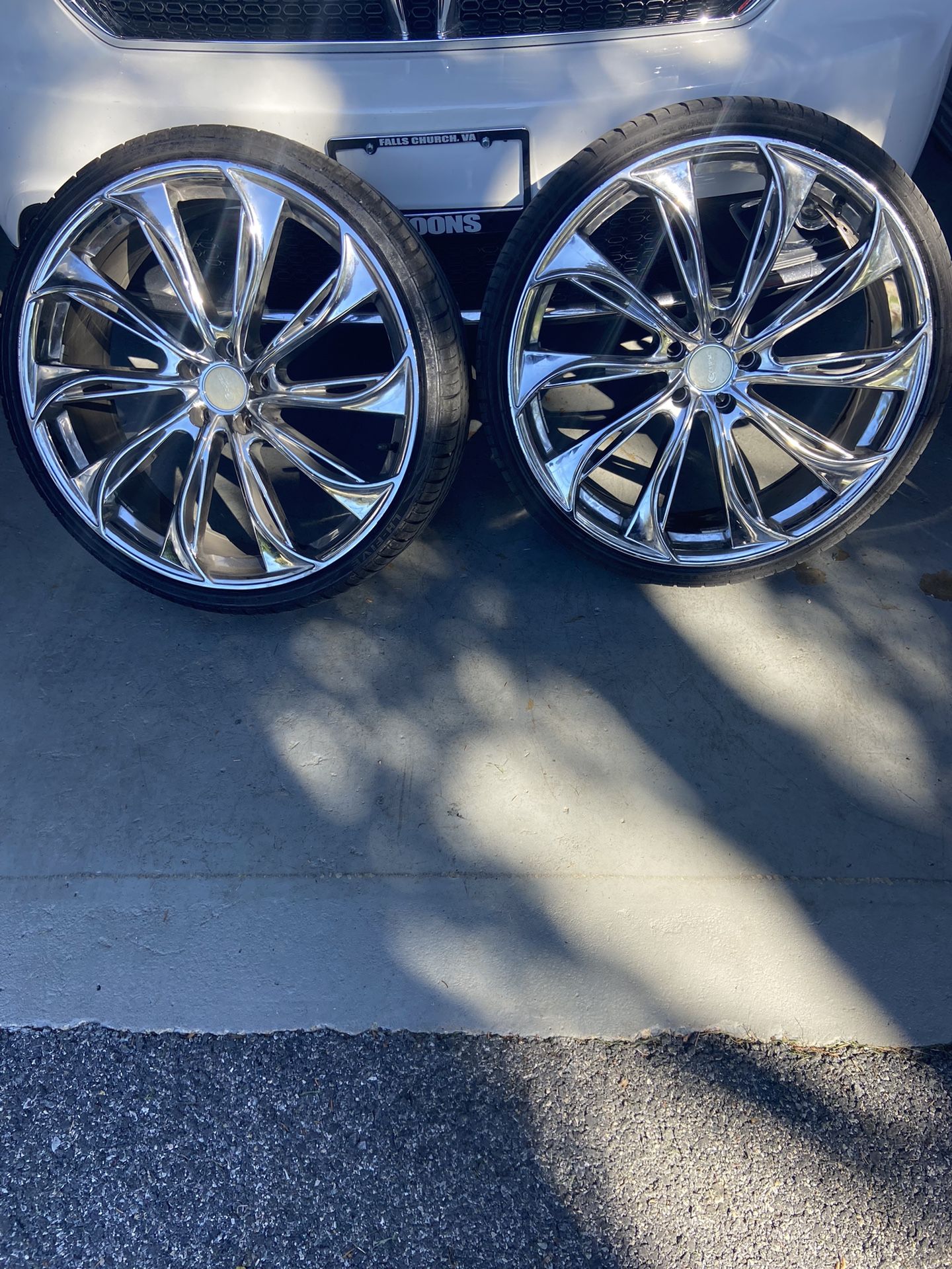 22” Chrome Rims And Tires