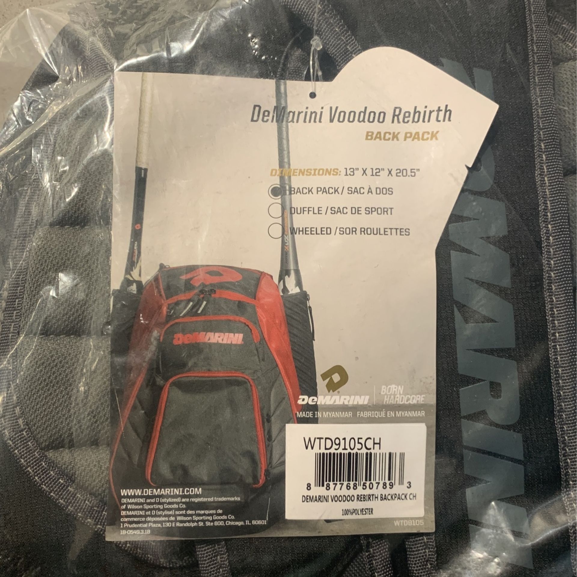 Demarini Baseball Backpack 