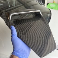 Mitsubishi Lancer Evolution X carbon fiber hood scoop