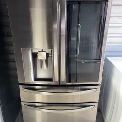 LG Stainless Steel Refrigerator And Freezer
