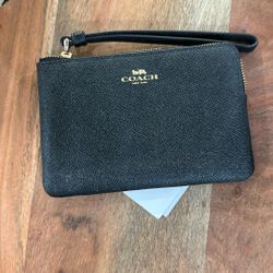 Coach Corner Zip Wristlet