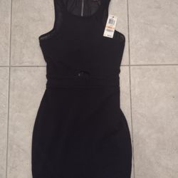 NWT Macy's Material Girl Phoenix Small Caviar Black Dress