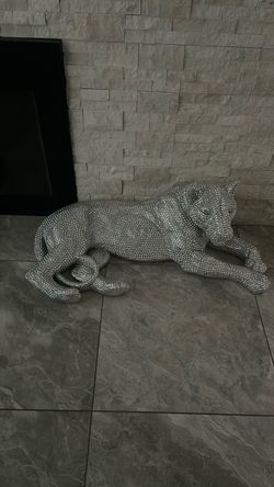 Silver bling Leopard