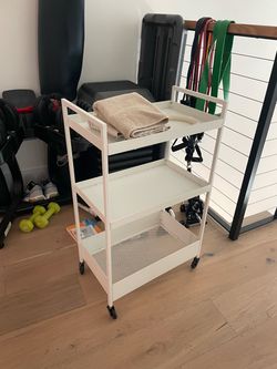 White utility cart