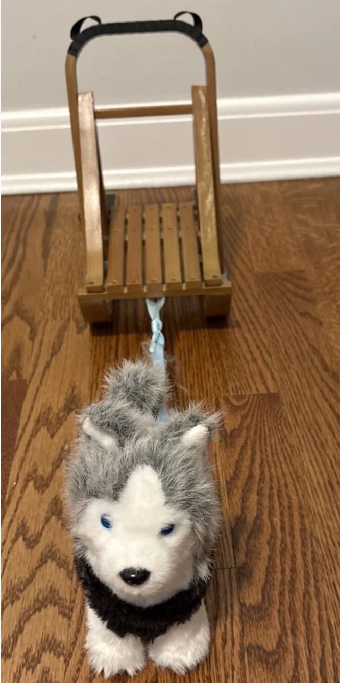 American Girl Doll Pepper Dog & Sled Retired