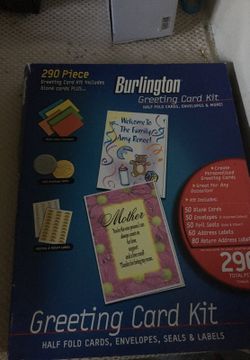 Crafts diy greeting card kit half fold cards and envelopes birthday party summer kids