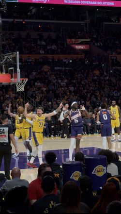 LA LAKERS 2025-2026 Season Tickets (2) Floor Seats Section 103 Row 6