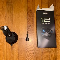 GoPro Hero 12 Black + Quad Lock Suction Mount