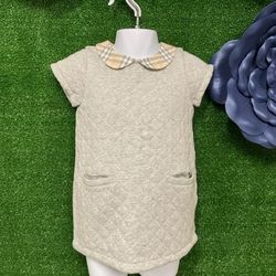Burberry Children Gray 24 Month toddler Pleated Dress