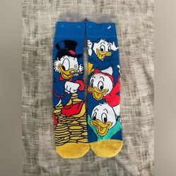 Disney Park Exclusive Duck Tales Scrooge McDuck Huey Dewey Louie Unisex Sock NEW 