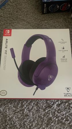 Purple airlite gaming headset