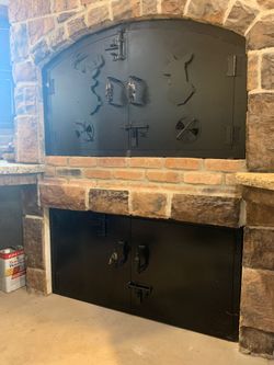 Chimney Grill And Doors Metal Work