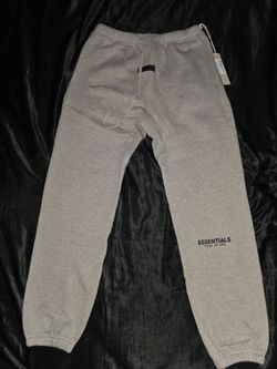 Fear of God Essentials Cuffed Sweatpants, Dark Oatmeal, Size M & L