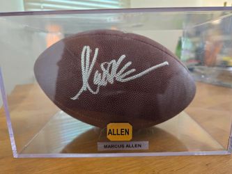 Marcus  Allen Autograph Football Raiders