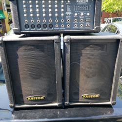 Kustom 200w 7 Channel PA Sound Mixer/Amp
