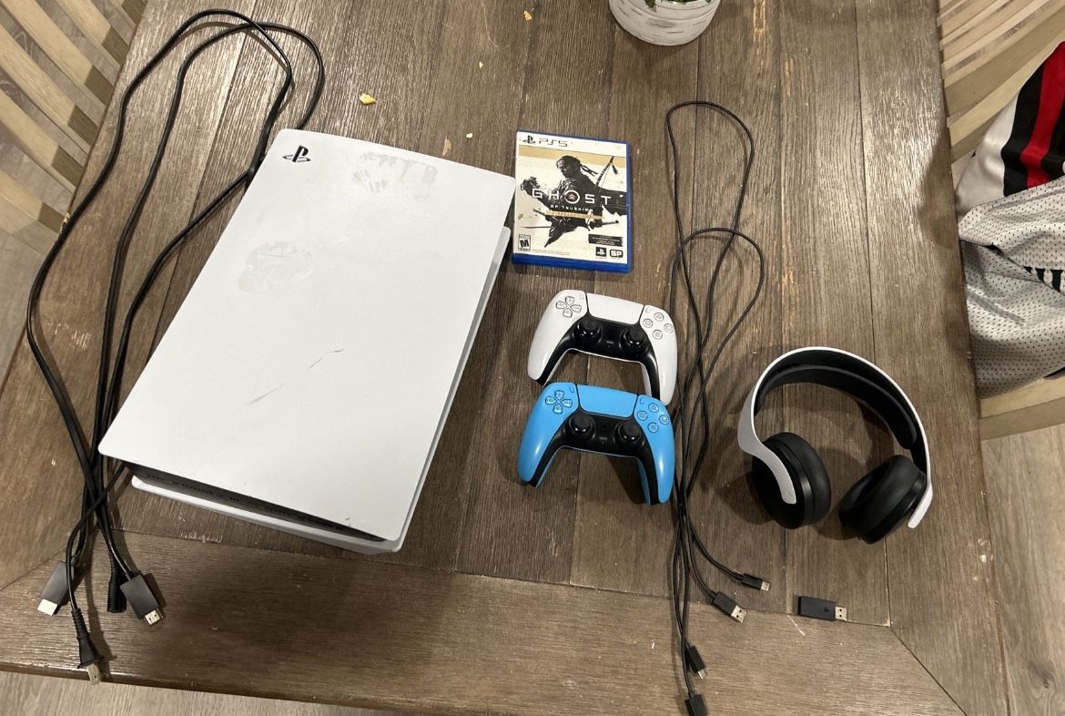 Ps5 For Sale With Controllers Headset And Game