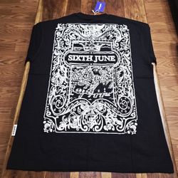 Sixth June Men's Black Graphic T-Shirt 