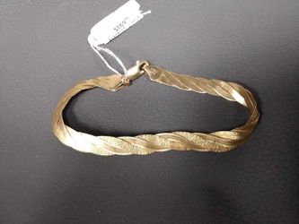Woven Bracelet - Yellow Gold 14k (.585) 6.1 grams 7 inch