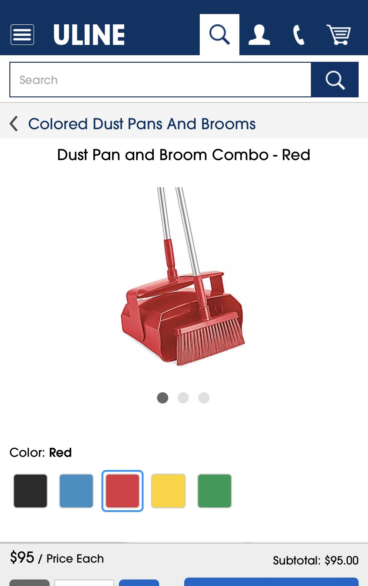 Dust Pan And Broom Combo