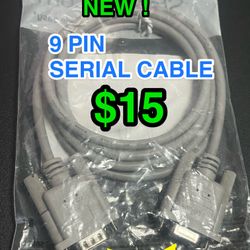 🔌 NEW 6FT 9-Pin Serial Cable 💻 | $15 