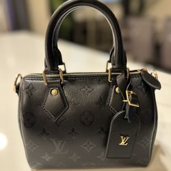 Authentic Louis Vuitton Lambskin Speedy BB Ink