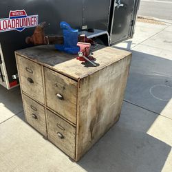 Antique filing cabinet from Los Angeles City Hall basement 1920s approximately