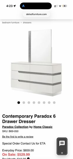 Paradox collection bedroom set