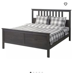 IKEA HEMNES Queen Bed Frame And Box Spring