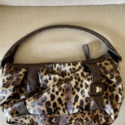 Jessica Simpson Leapord handbag purse  Purple inside