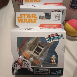Star Wars Micro Force Snowspeeder w/Luke Skywalker Figure New in Box