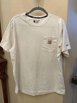 Carhartt Force Men Relaxed Fit Ivory Pocket T-Shirt Size Large