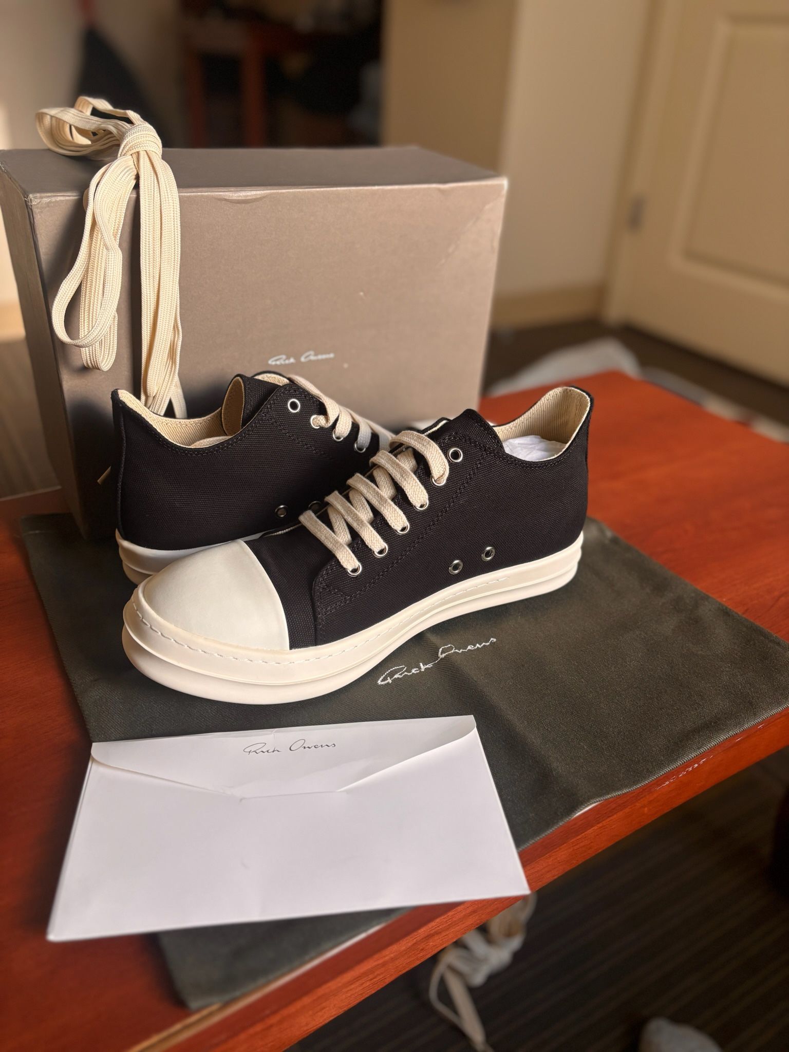 Rick Owens DRKSHDW Cotton Low ‘Black Milk’